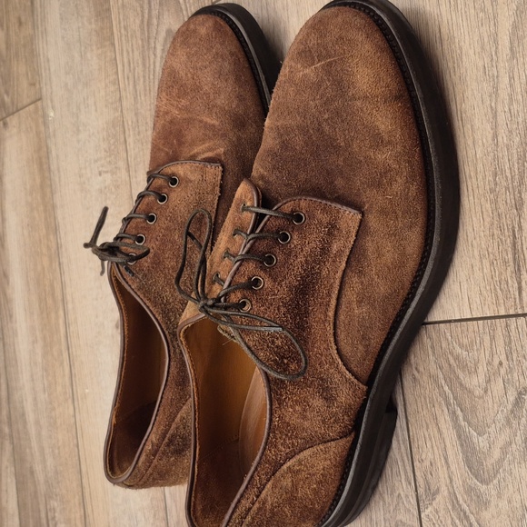 VELASCA Milano Italy Brown Suede Leather 42.5 EU /9.5 US Dress Casual Mens Shoes main image 5